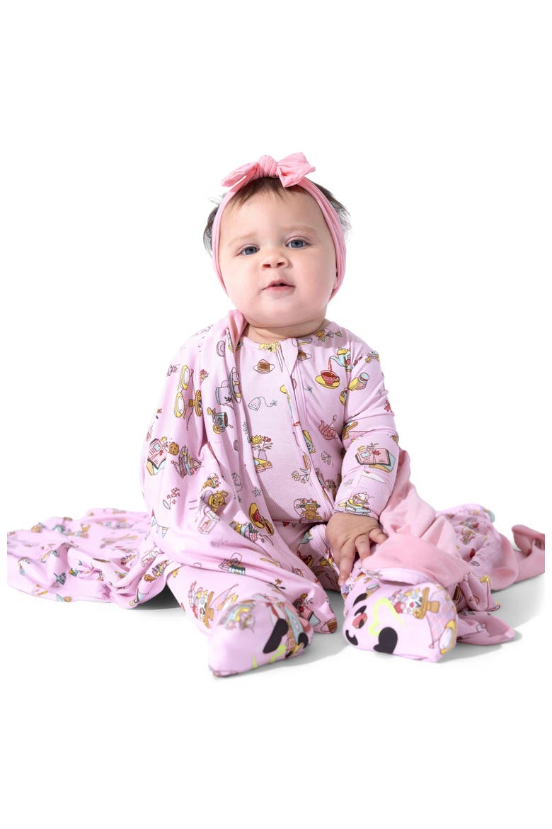 Baby Tea Party Convertible Footie, Alternate, color, Tea Party