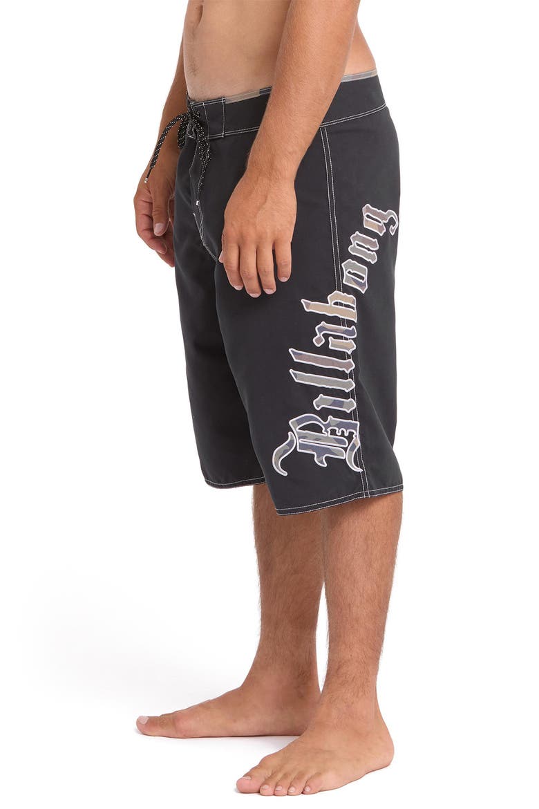 Temple Pro Board Shorts, Alternate, color, BLACK