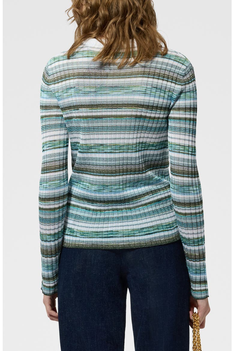 Mixed Stripe Rib Cardigan, Alternate, color, S72R4