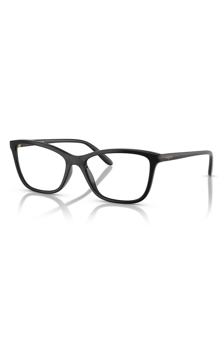 VOGUE 54mm Butterfly Optical Glasses, Alternate, color, Black