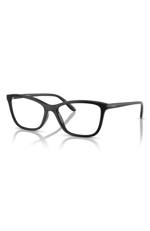 Vogue 54mm Butterfly Optical Glasses In Black