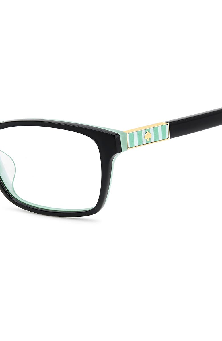 Kate Spade New York jackeline 50mm rectangular reading glasses, Alternate, color, 