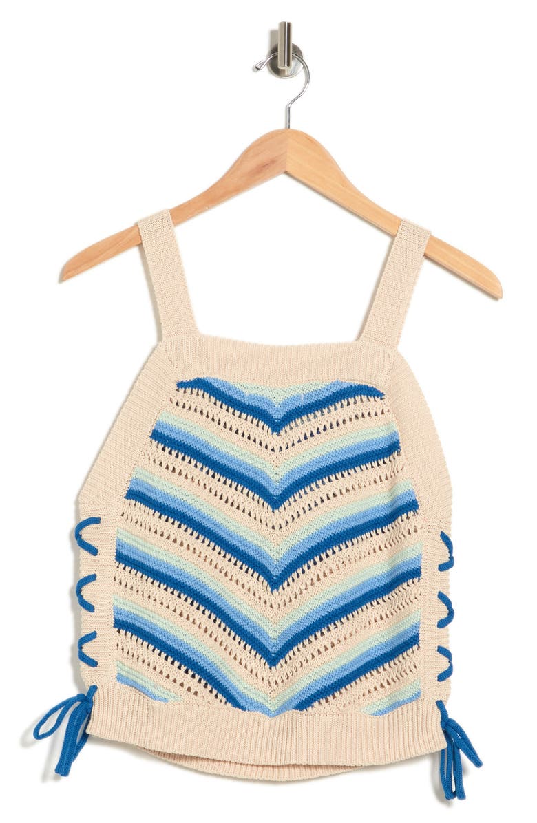 BCBGeneration Crochet Knit Tank Top, Alternate, color,