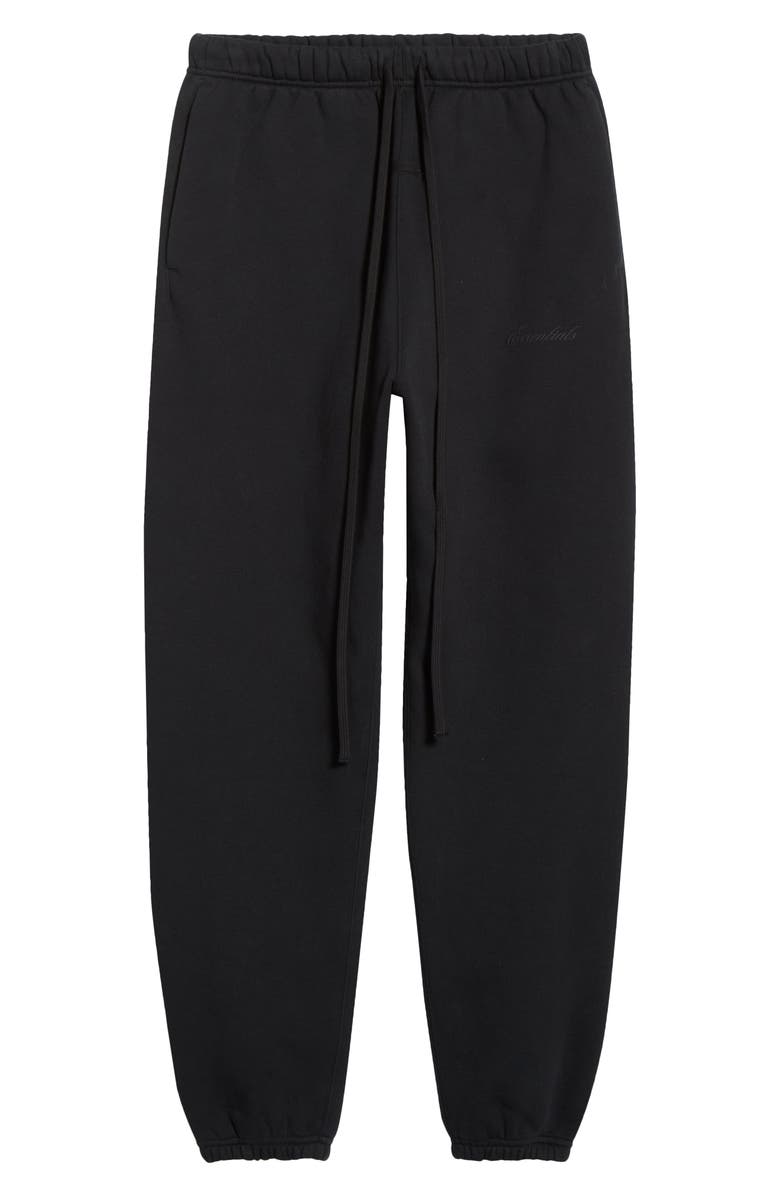 Fear of God Essentials Classic Fleece Joggers, Alternate, color, Vintage Black