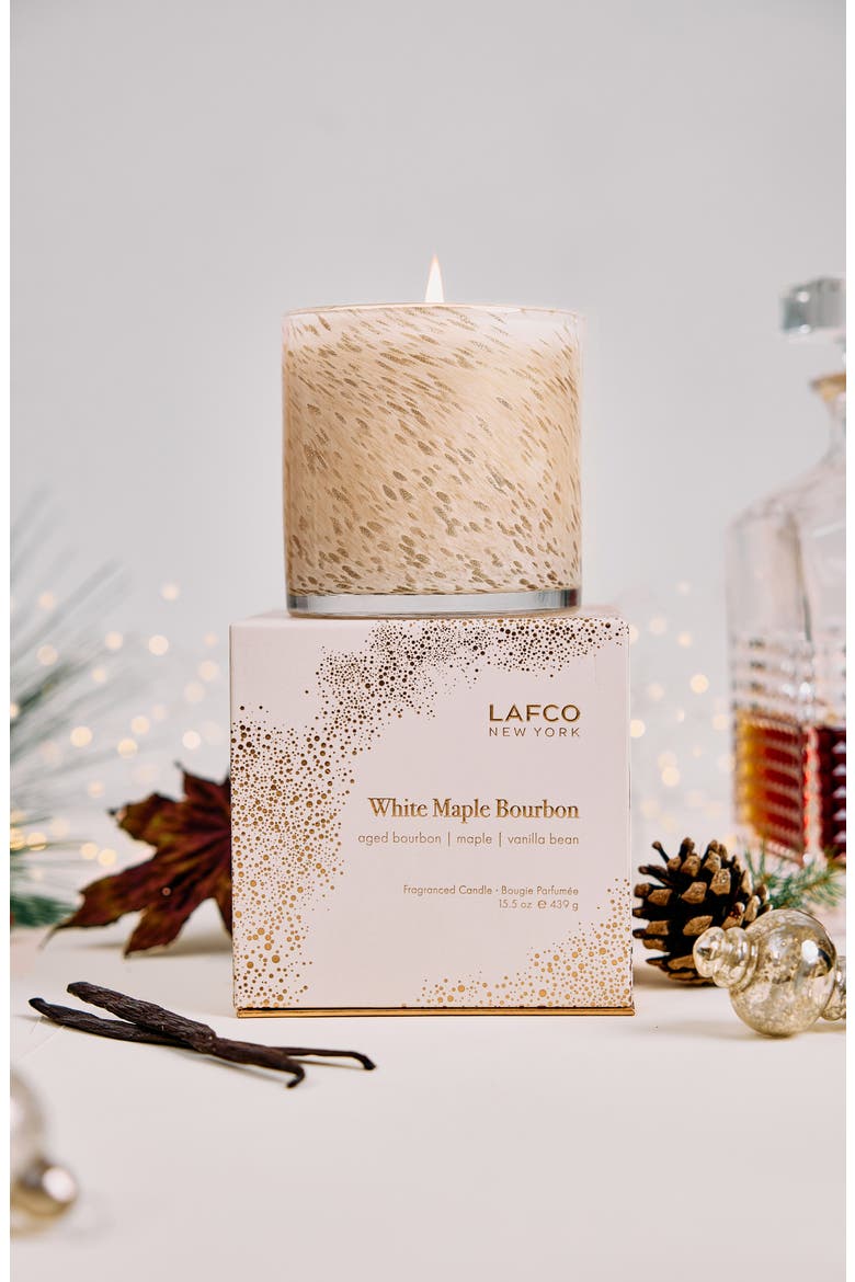 White Maple Bourbon Signature Candle, Alternate, color, WHITE