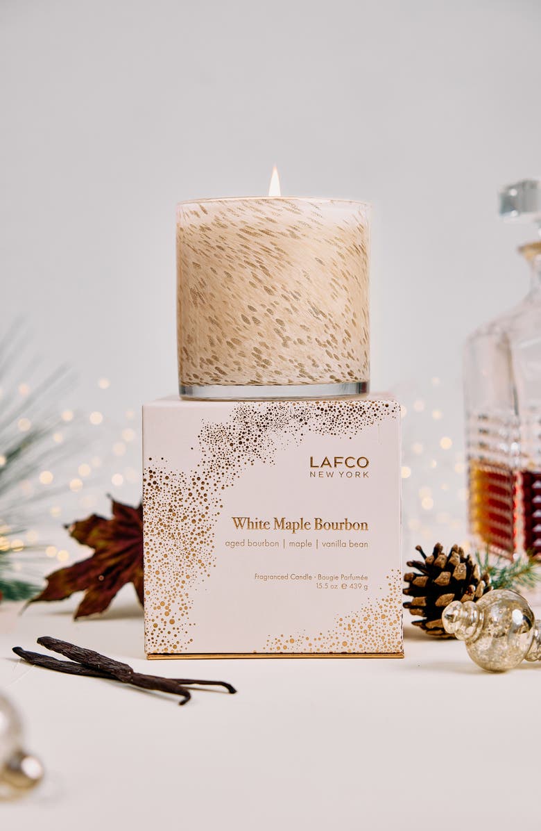 Lafco White Maple Bourbon Signature Candle, Alternate, color, White