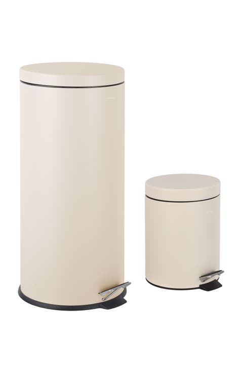 Oscar 8-Gallon Step-Open Trash Can with FREE Mini Trash Can