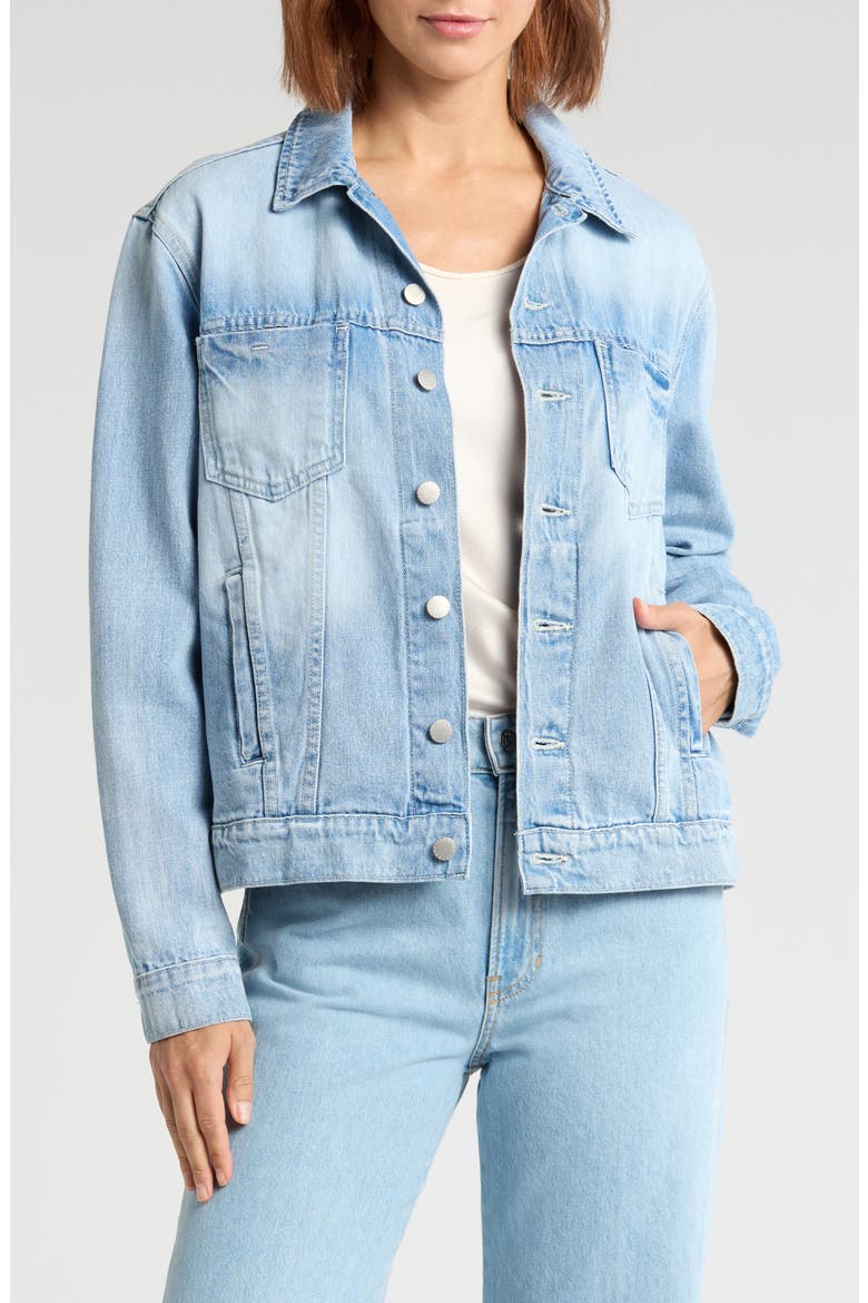 Mack Oversize Denim Jacket, Main, color, PALISADE