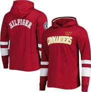 Tommy Hilfiger Men's Tommy Hilfiger Burgundy/White Washington Commanders Alex Long Sleeve Hoodie T-Shirt