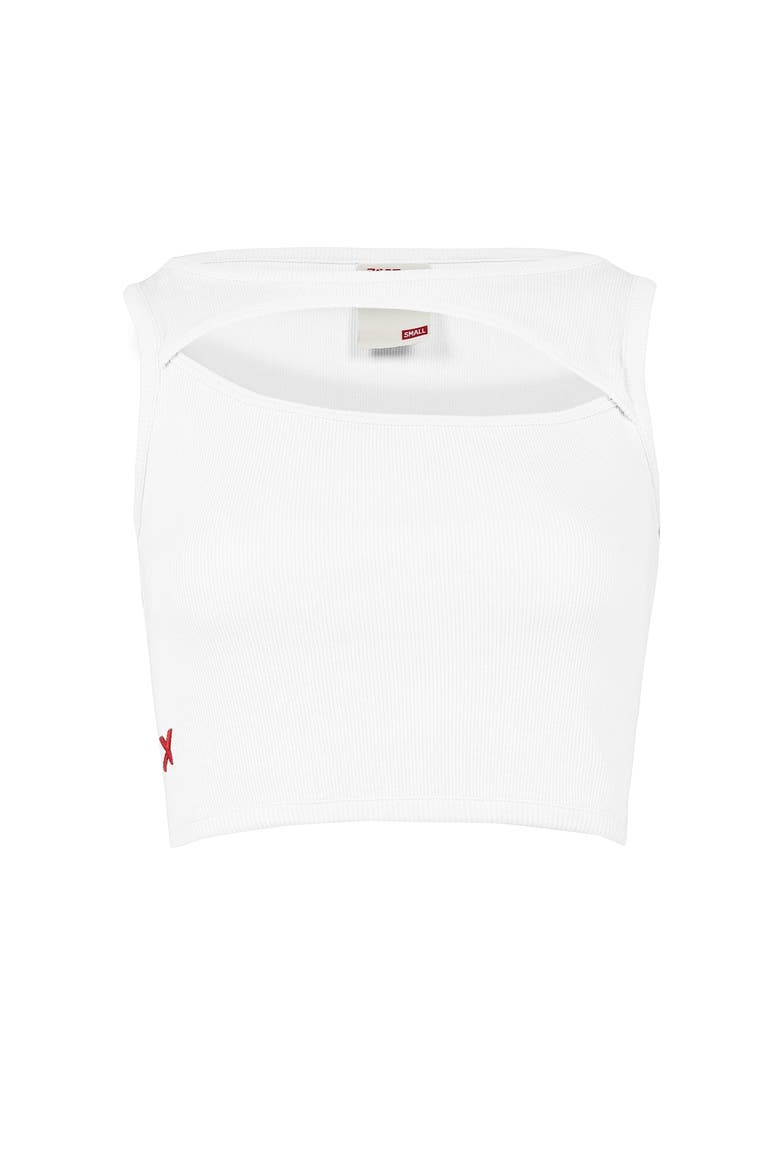 Free Heaven Rib Crop Tank Top, Main, color, WHITE