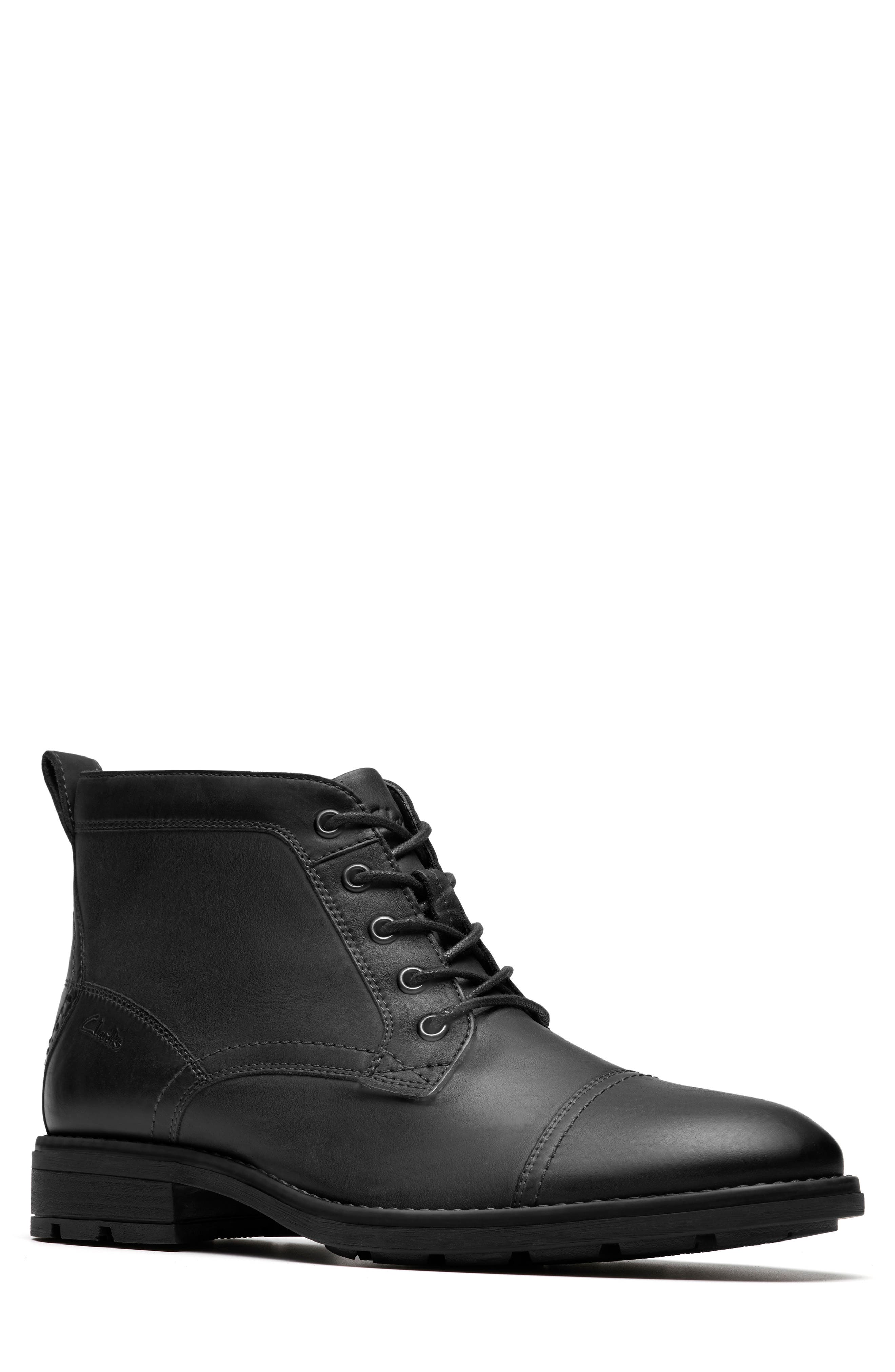 Clarks® Emmet Side Zip Lace-Up Boot (Men) | Nordstromrack
