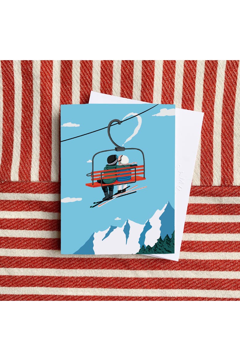 Love/Friendship Greeting Cards "Ski Love", Alternate, color, Multi-Pack