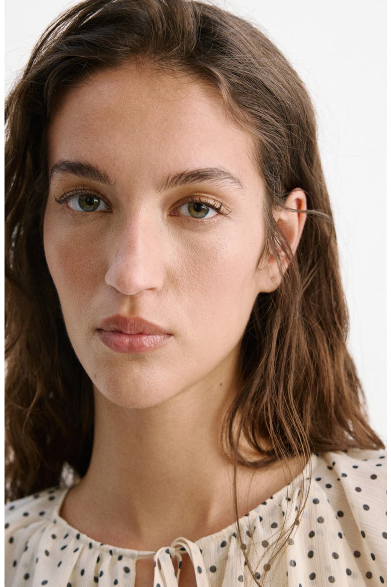 Polka Dot Woven Shirt, Alternate, color, OFF WHITE
