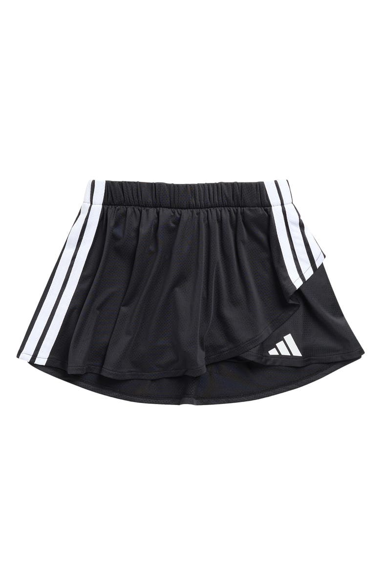 adidas Kids' Faux Wrap Skort, Main, color, Black