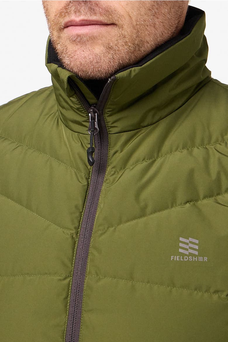 Men's Mobile Warming Crest Heated Vest, Alternate, color, Olive Green