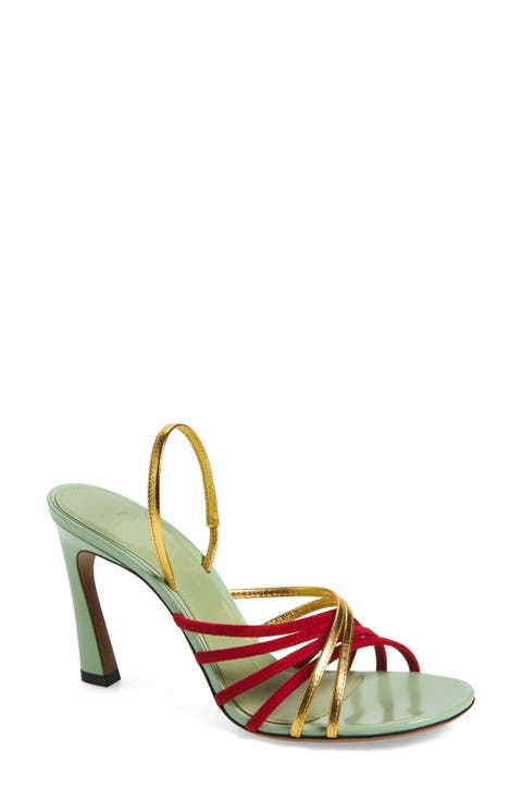 シューズ・サンダルその他 MARNI Woman Heeled sandals Violet SBMS004601P4122 00C68 MARNI | Purple Women's Sandals | YOOX