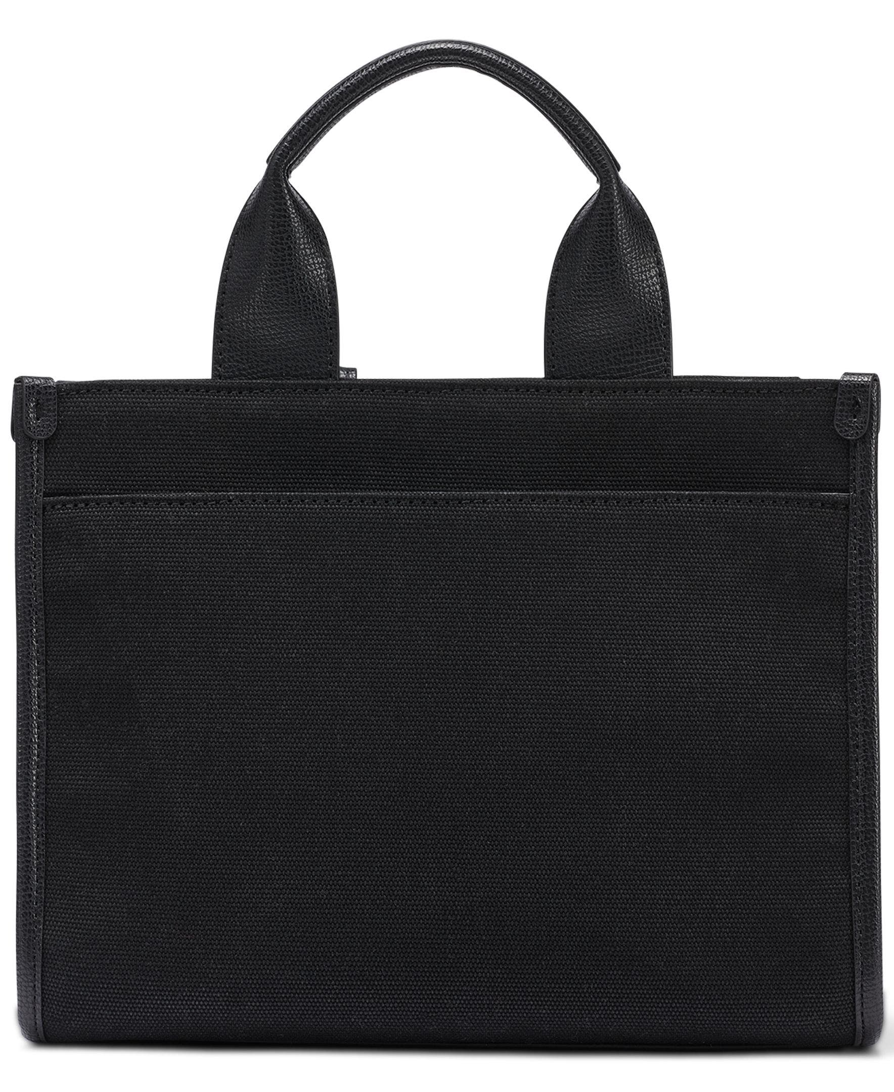 KARL LAGERFELD PARIS Kristina Knit Satchel with Pins, Alternate, color, Black