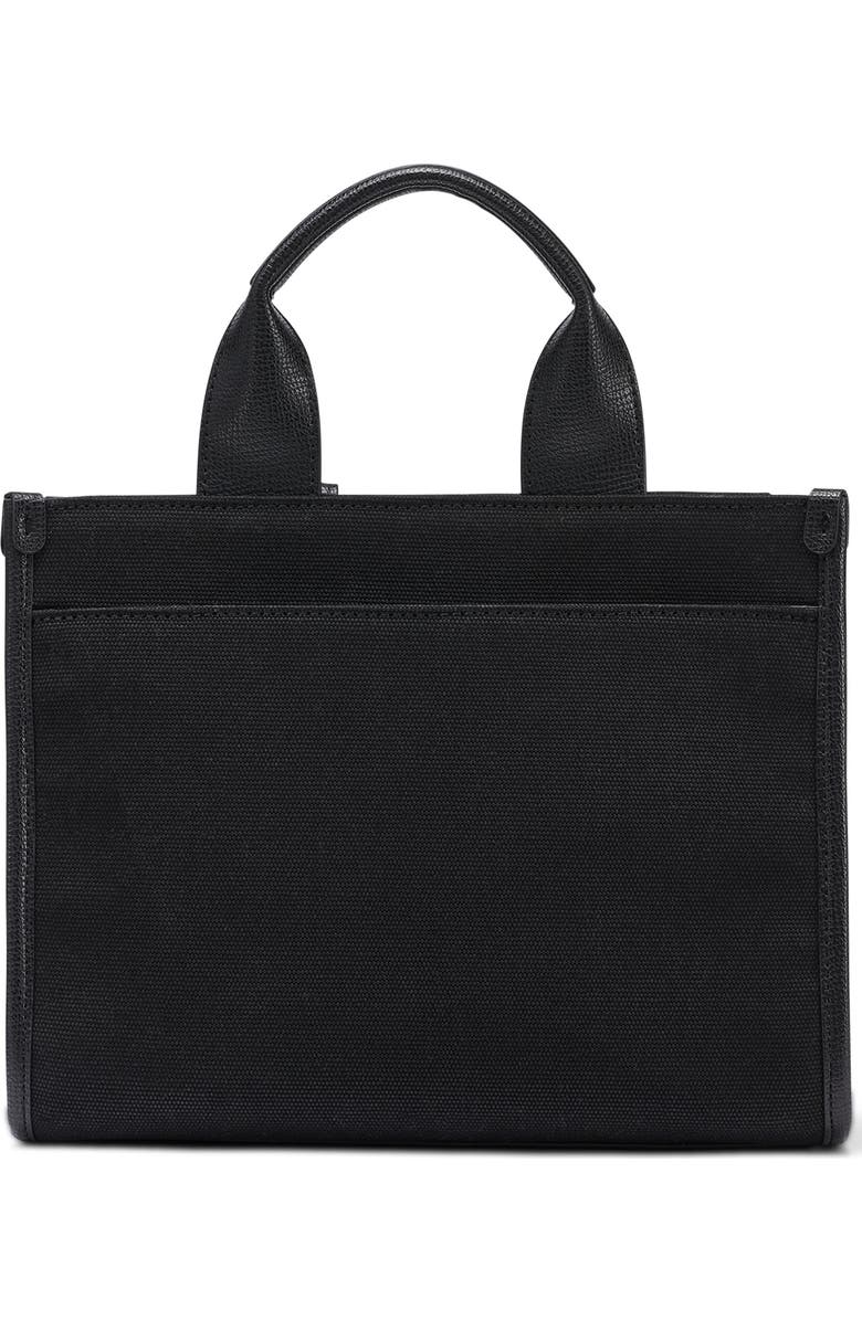 KARL LAGERFELD PARIS Kristina Knit Satchel with Pins, Alternate, color, Black