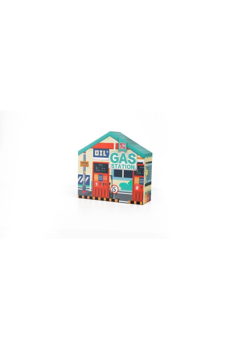 Leo & Friends City Gas Station, Alternate, color, Blue