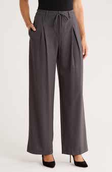 Ellen Tracy Pleated Front Wide Leg Pants