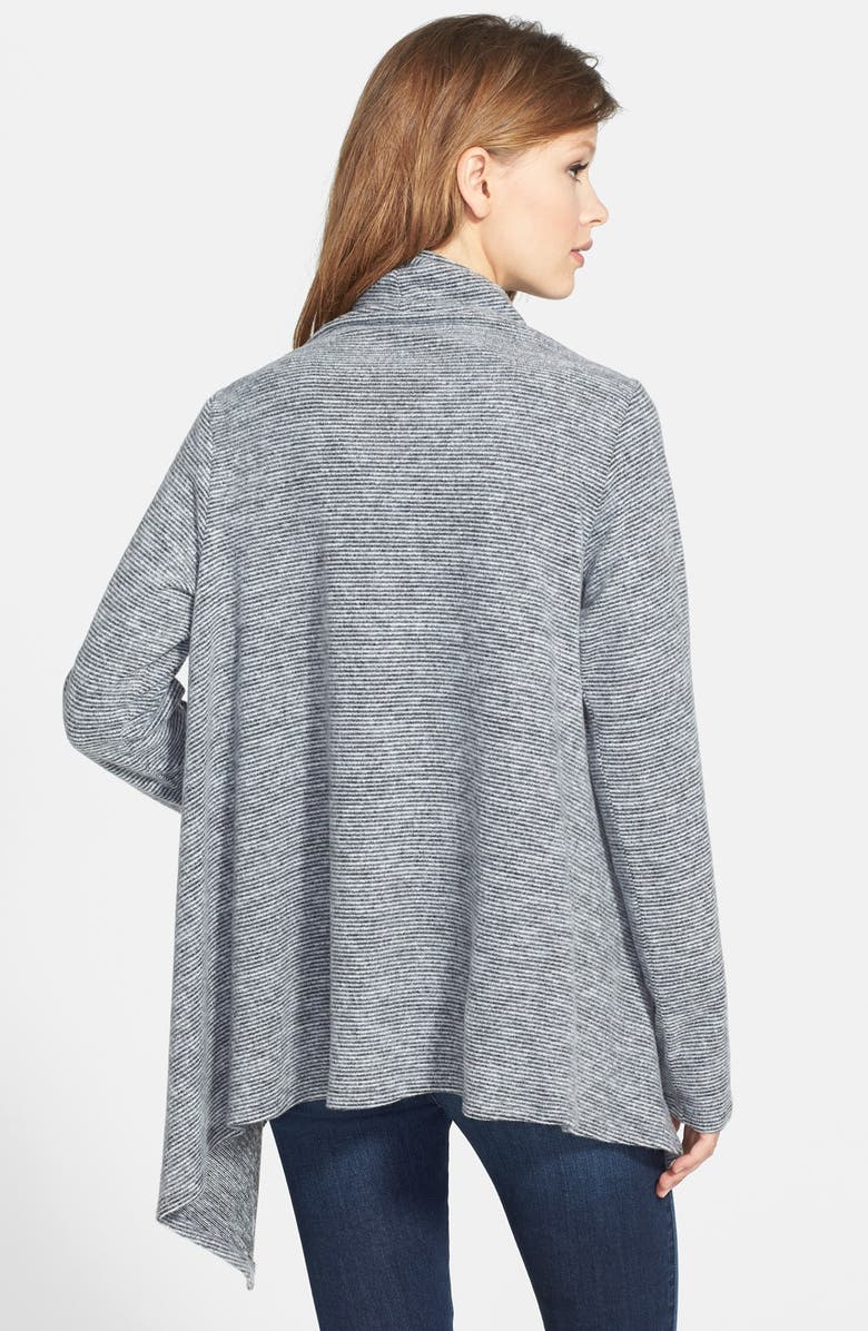 Bobeau One-Button Textured Wrap Cardigan, Alternate, color,
