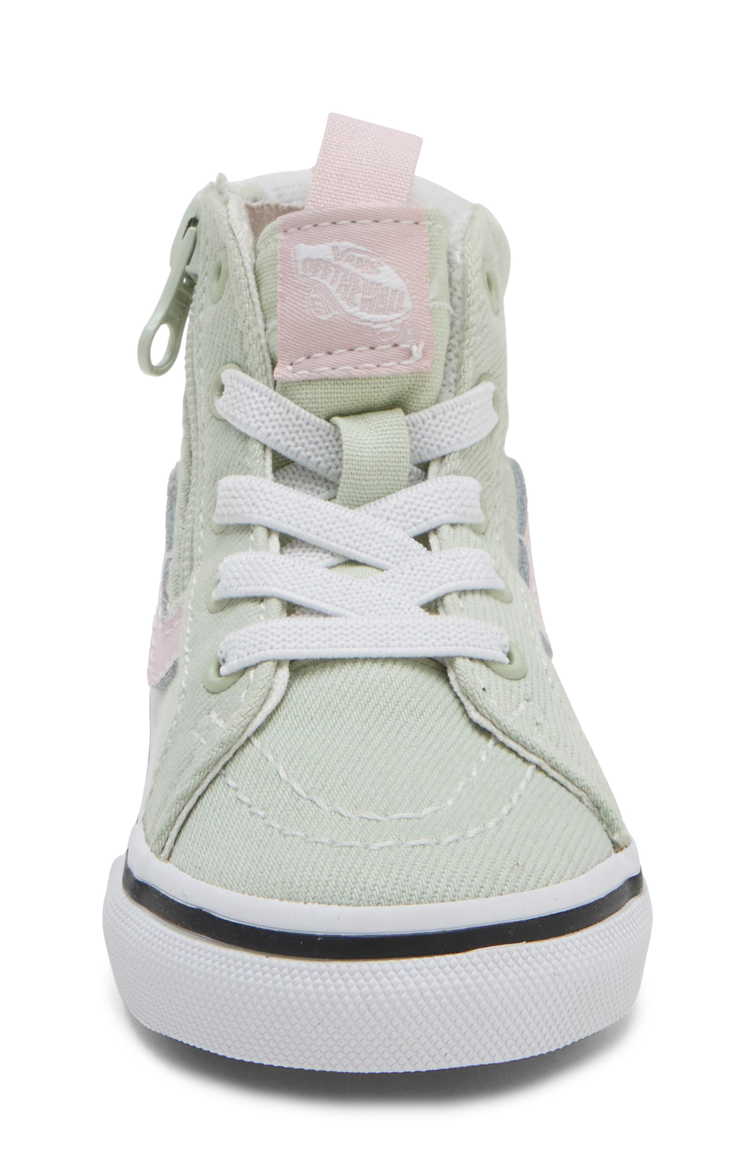 Kids' SK8-Hi Reissue Side Zip Sneaker, Alternate, color, DUSTY MINT PINK