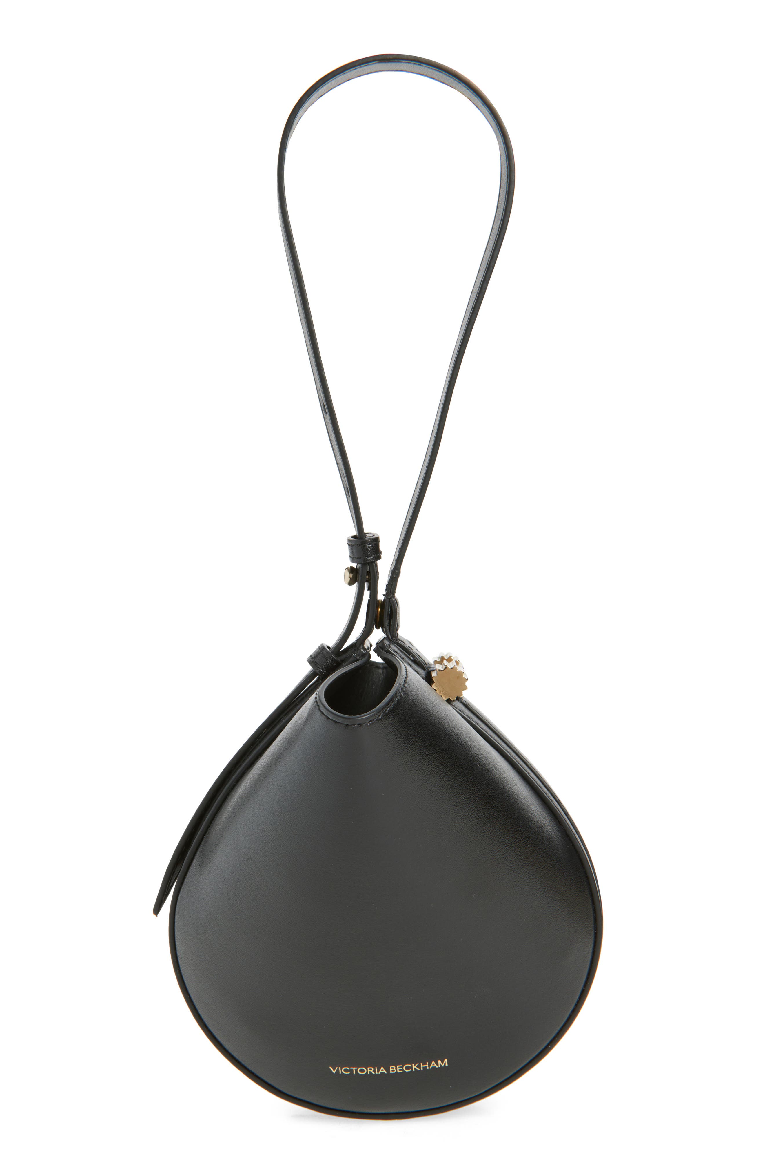 Victoria Beckham Mini Dia Leather Pouch Clutch, Alternate, color, 