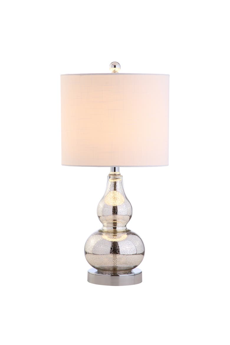 Anya Mini Glass Table Lamp, Main, color, Mercury Silver