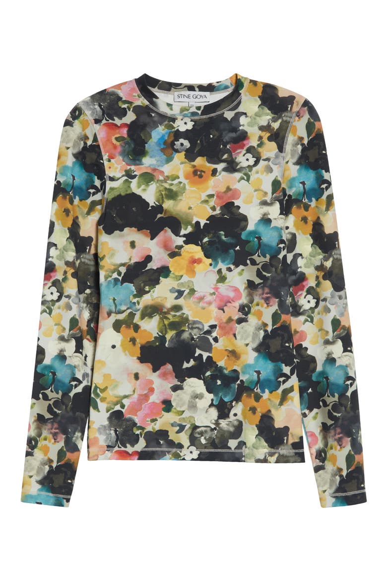 Echoes in Flowers Long Sleeve Top, Alternate, color, ECHOES IN FLOWERS