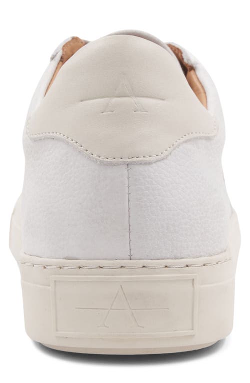 Aquatalia Metro Water Resistant Sneaker In White