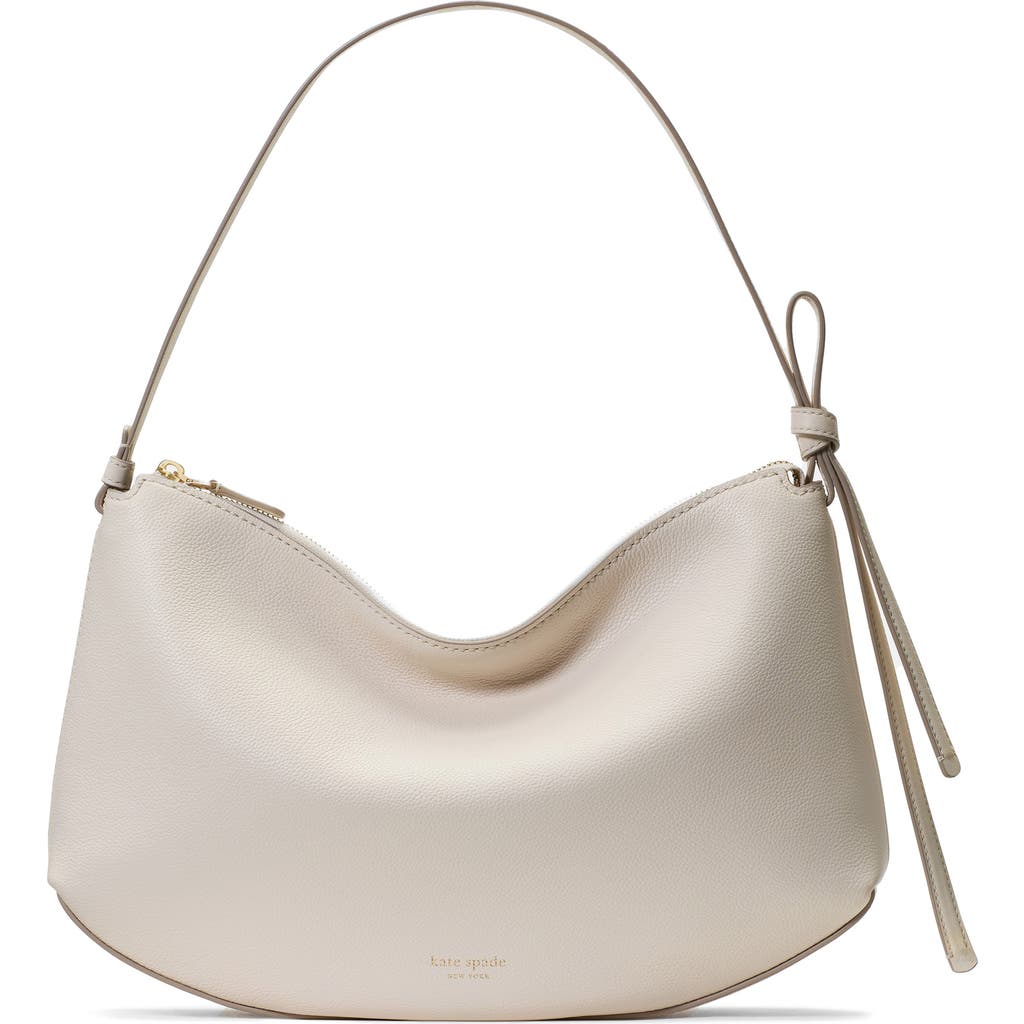 Kate Spade New York Large Loop Pebble Leather Shoulder Bag In Brown