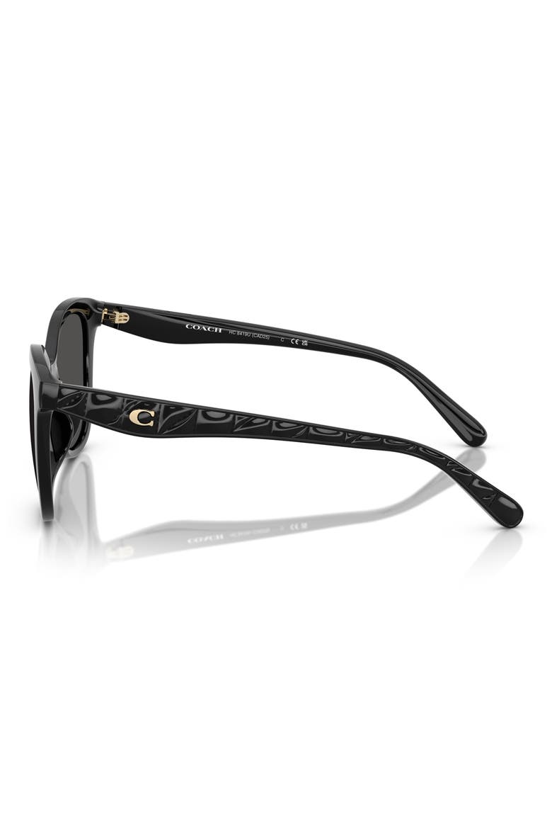 55mm Square Sunglasses, Alternate, color, BLACK / GREY SOLID