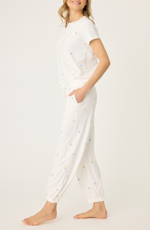 Pj Salvage Dainty Daisy Pajama Set In Ivory