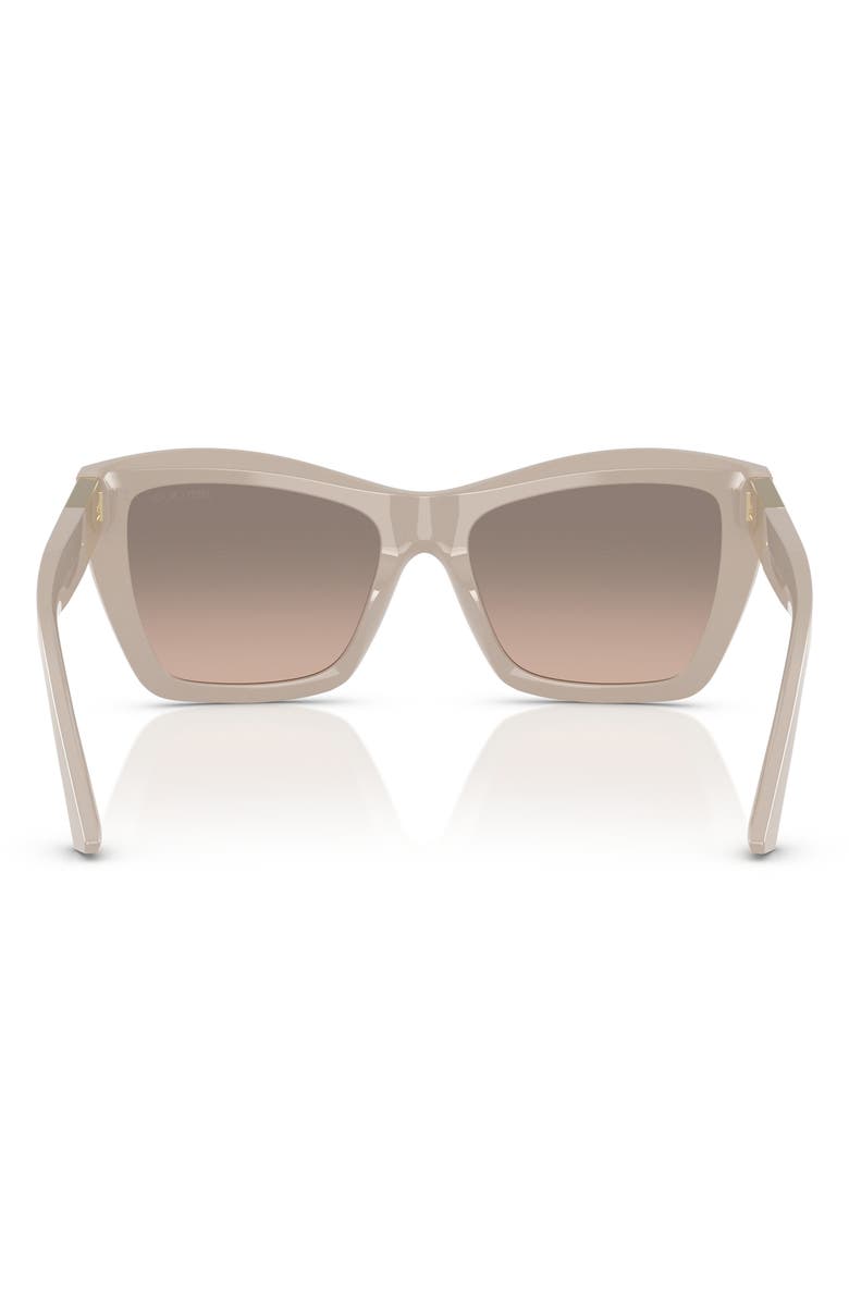 Jimmy Choo 54mm Cat Eye Sunglasses, Alternate, color, Silver Mirror