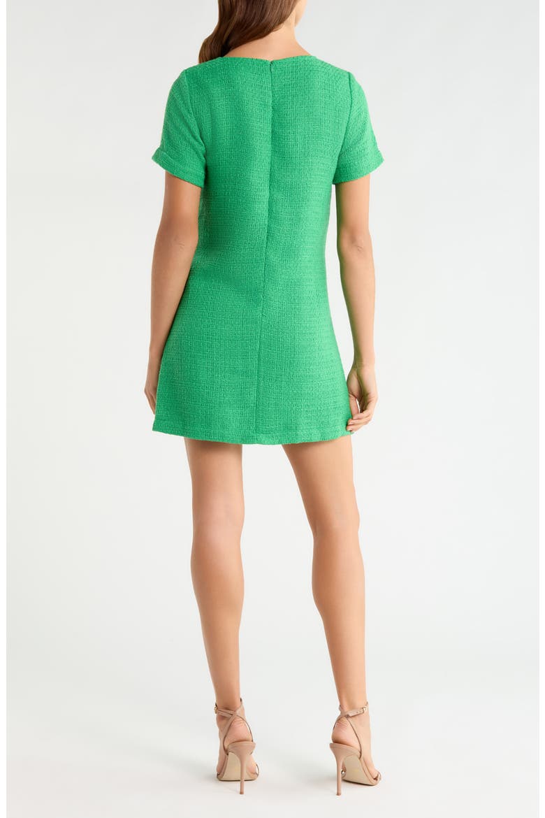 Kury Tweed A-Line Dress, Alternate, color, GREEN