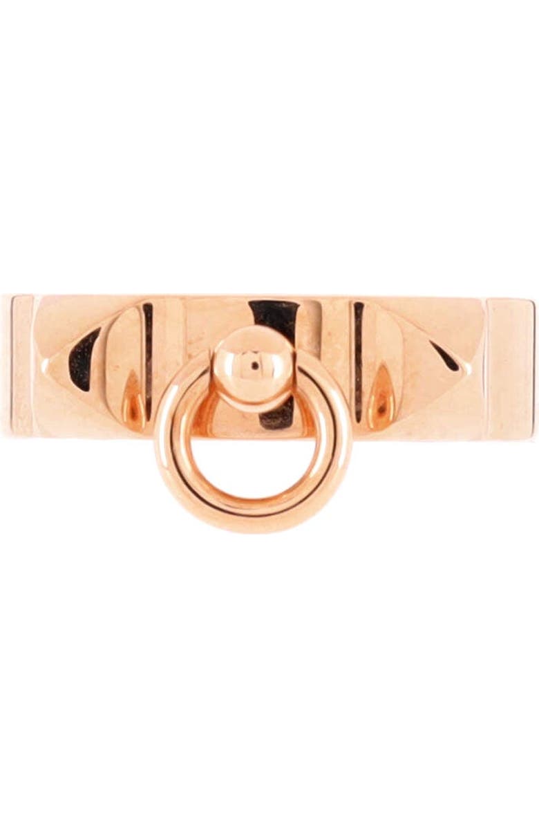 Pre-Owned Hermes Collier de Chien Ring 18K Rose Gold Small, Main, color, Rose Gold