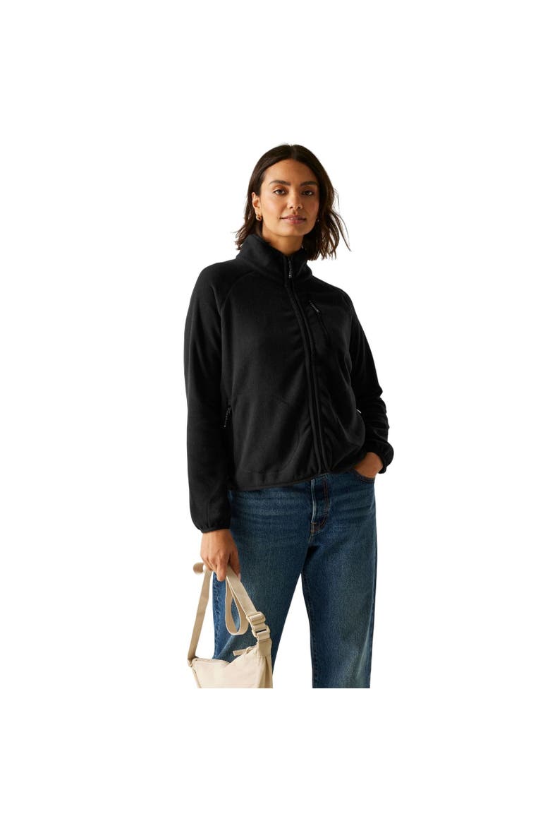 Frankie Full Zip Fleece Jacket, Alternate, color, Black