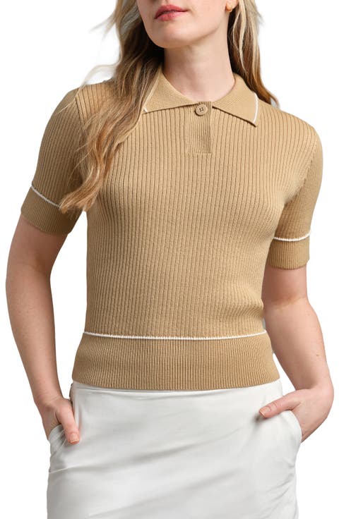 Birdie Rib Polo Sweater