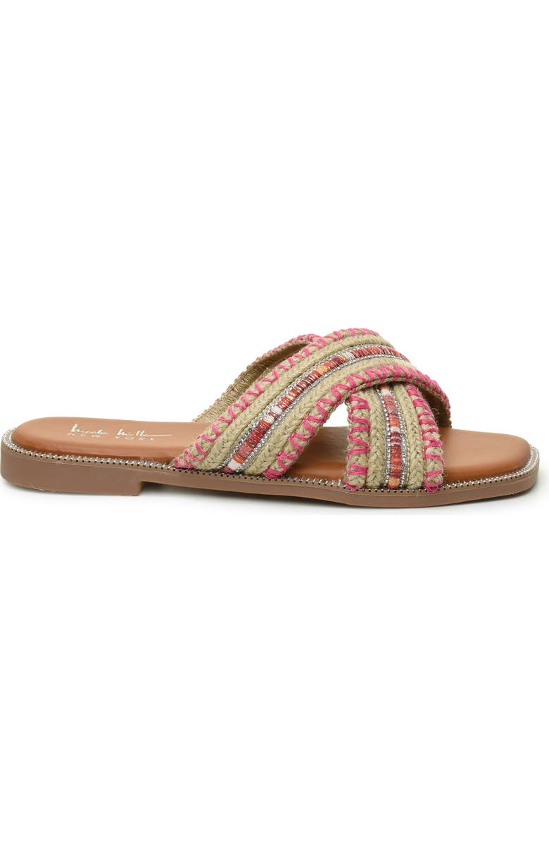 Nicole Miller Crossover Slide Sandal, Alternate, color,