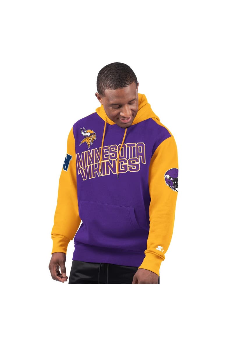 Men's Starter Purple Minnesota Vikings Extreme Pullover Hoodie, Main, color, Purple