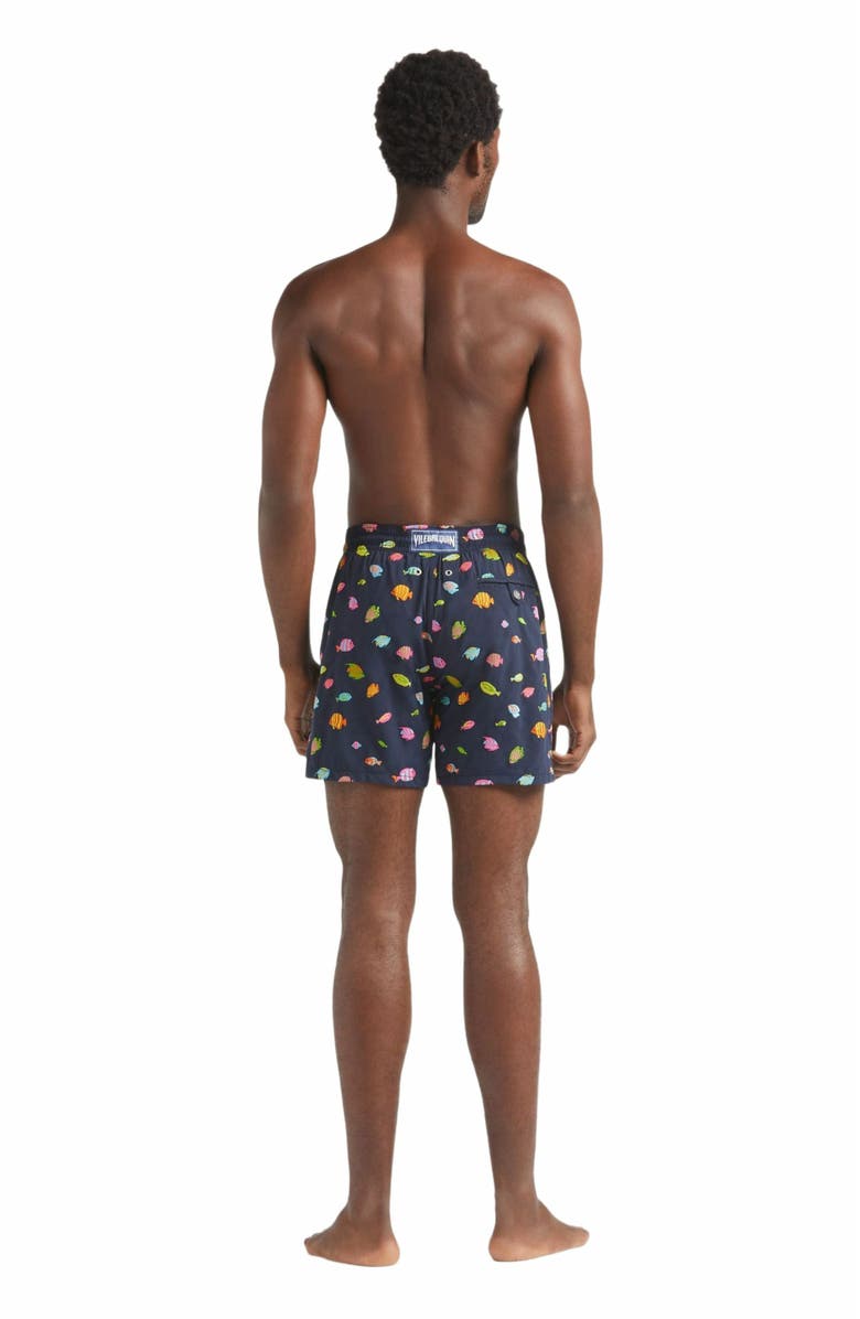 Vilebrequin Men's Embroidered Fishy Dance Swim Shorts, Alternate, color, 