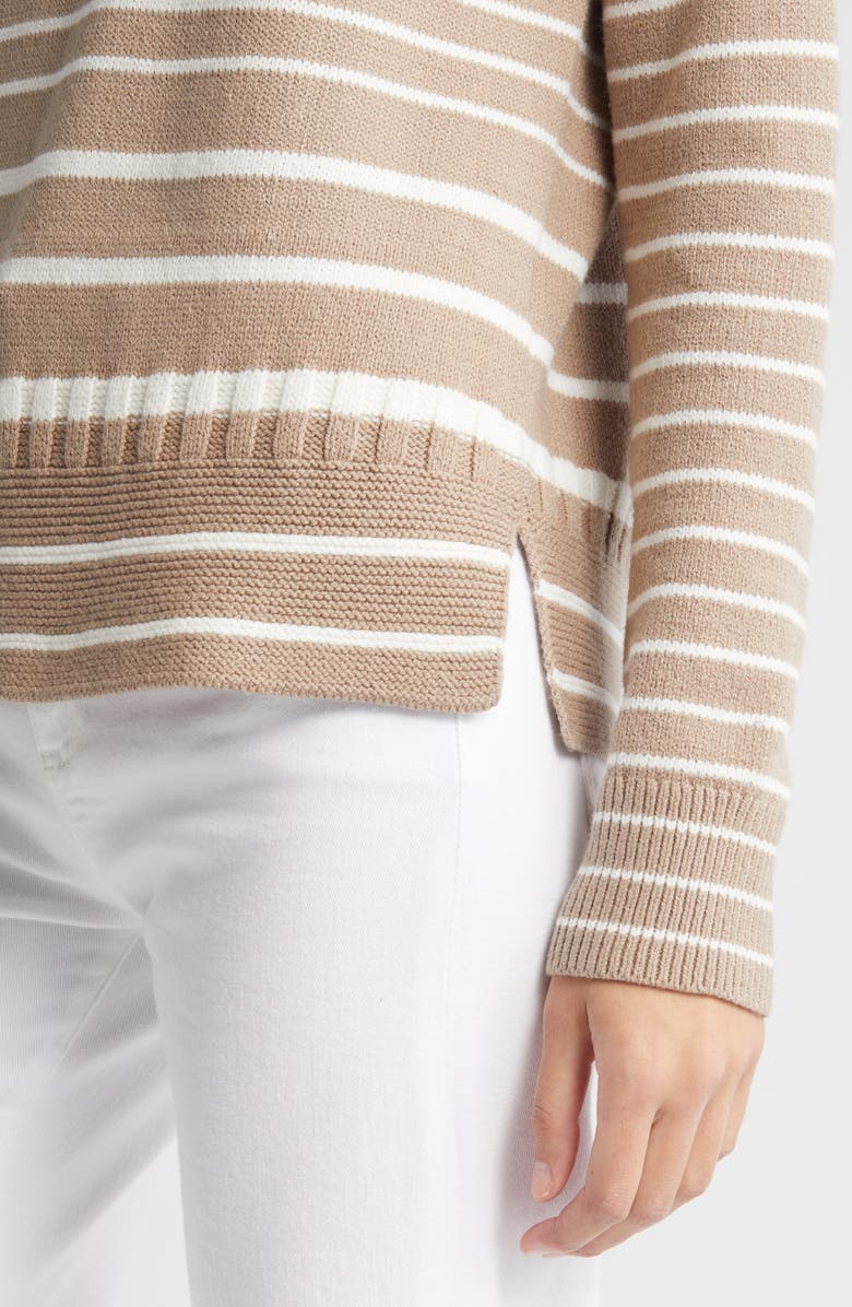 Caslon<sup>®</sup> Stripe Boatneck Sweater, Alternate, color, 