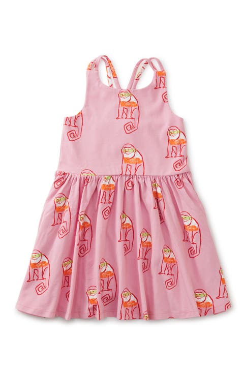 Strappy Back Skirted Dress