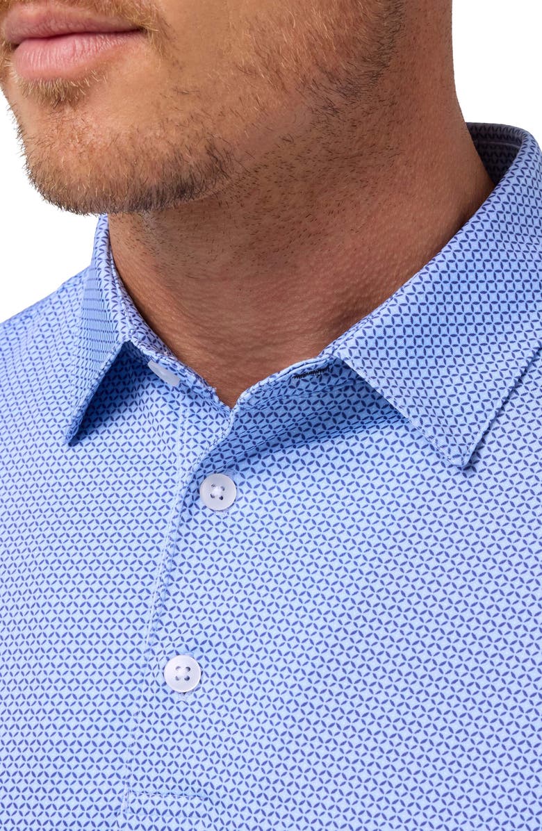Mizzen+Main Versa Trim Fit Performance Golf Polo, Alternate, color, Cloud Blue Tile Dot