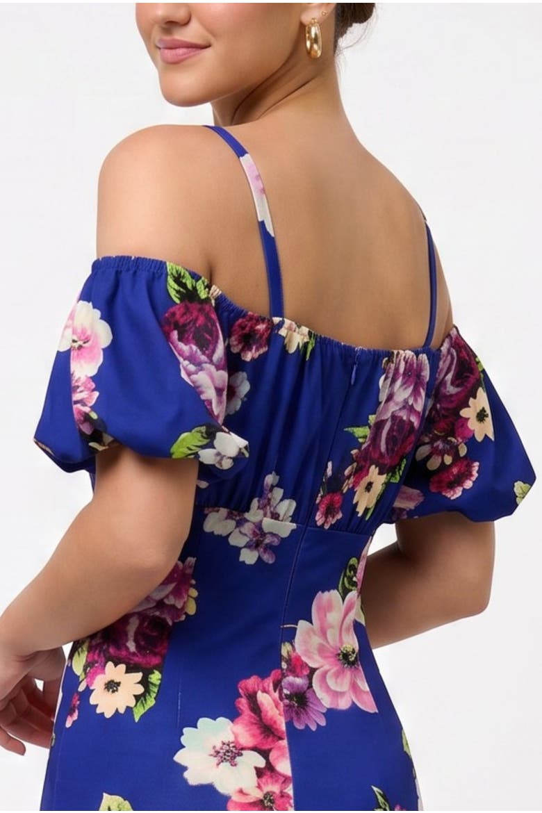 SAMIRA FLORAL DRESS, Alternate, color, BLUE FLORAL