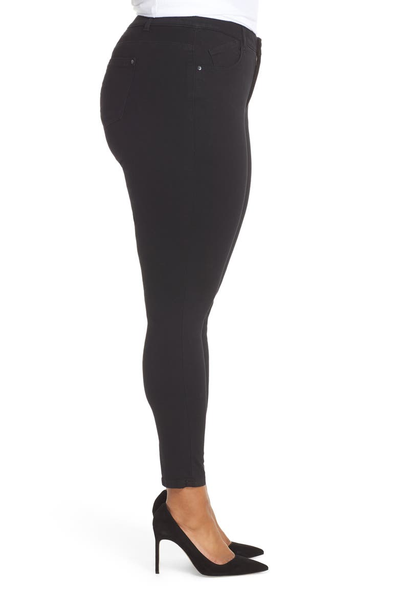 30/11 Ab-Solution High Waist Skinny Jeans (Nordstrom Exclusive), Alternate, color, BLACK