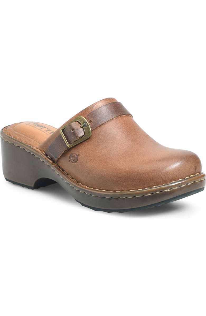 Børn Tru Clog, Main, color, Tan Leather