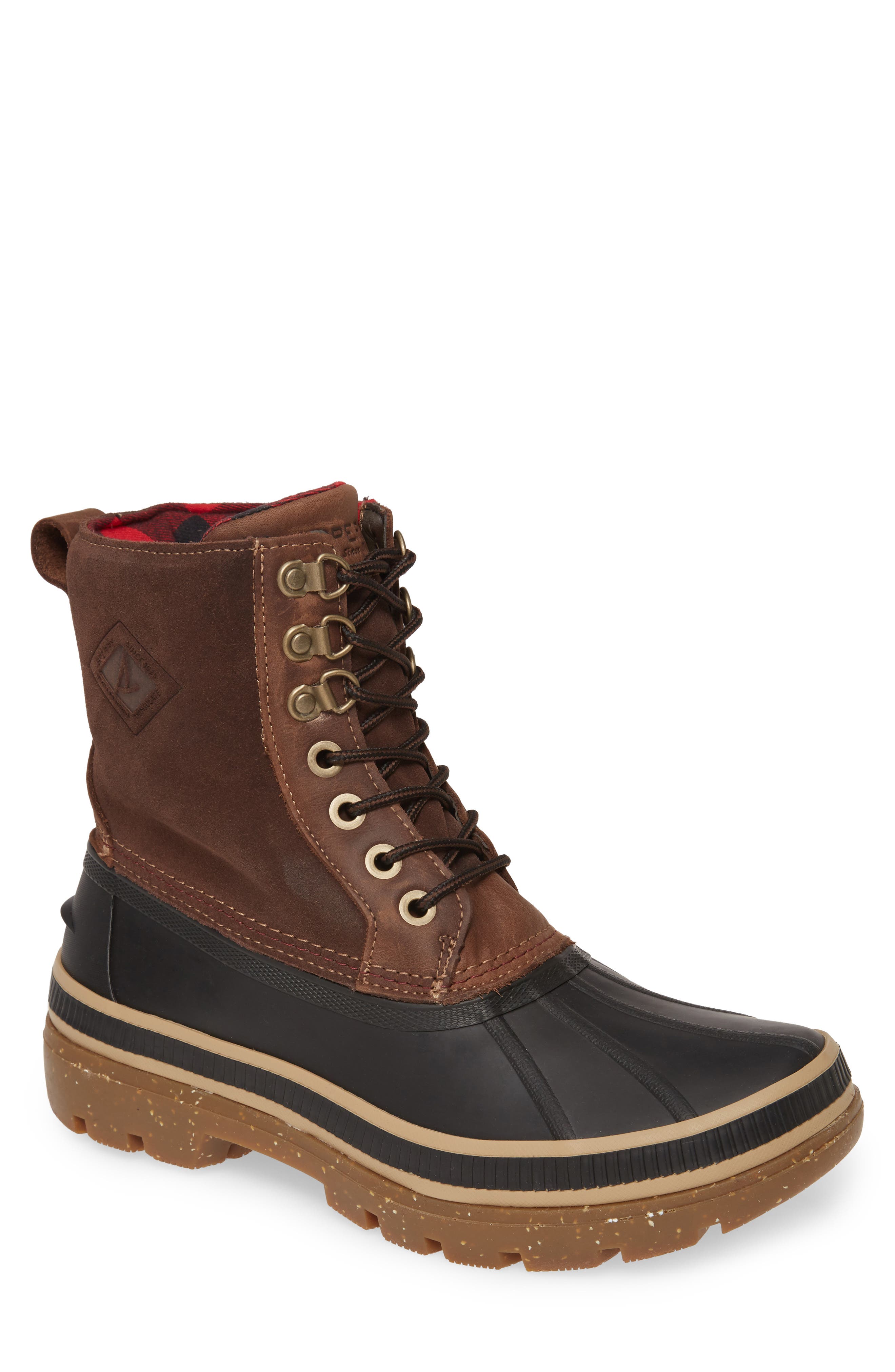 Ice Bay Waterproof Snow Boot, Main, color, BLACK/ TAN