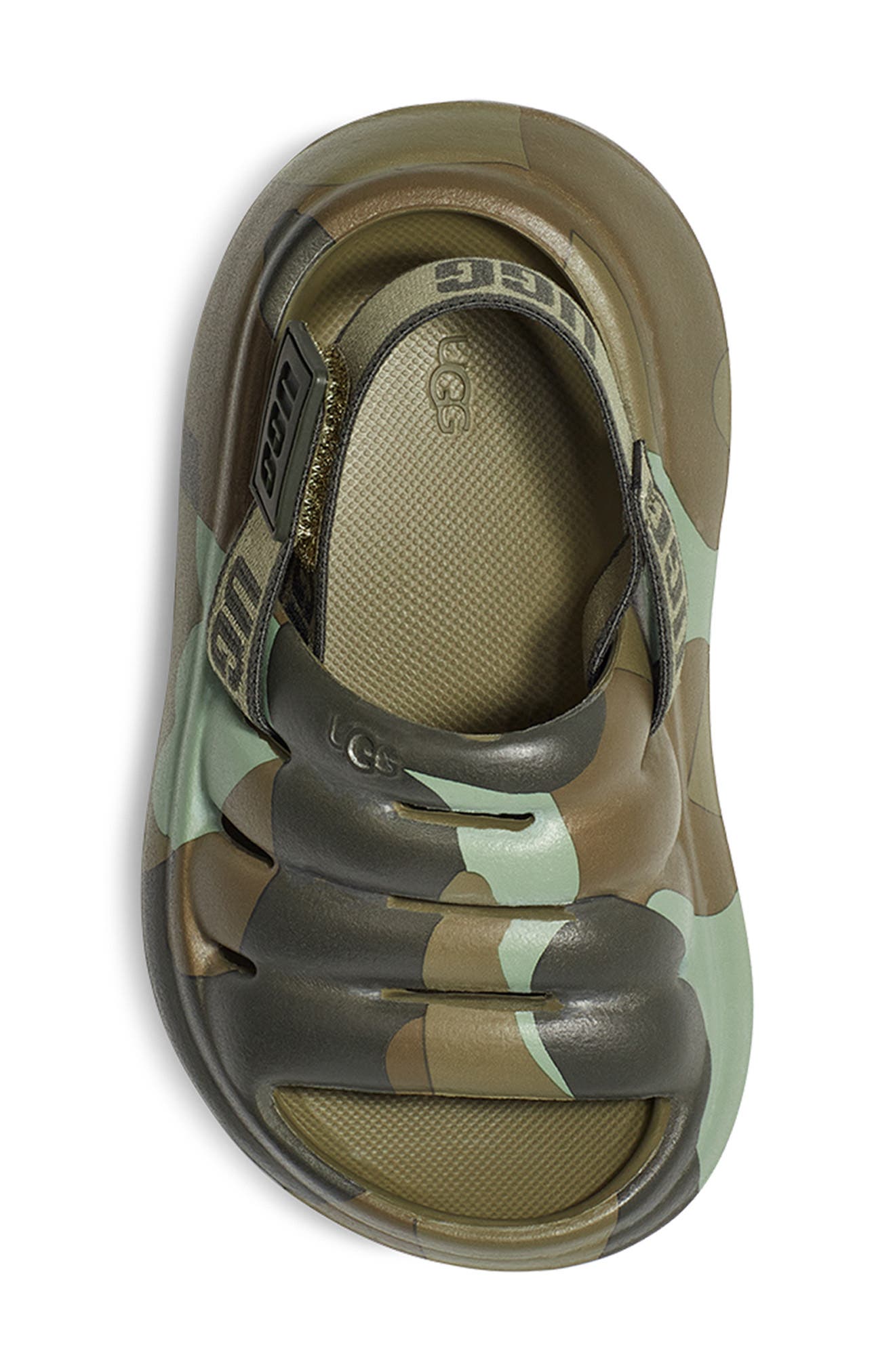 UGG<sup>®</sup> Kids' Sport Yeah Camo Slingback Sandal, Alternate, color, 