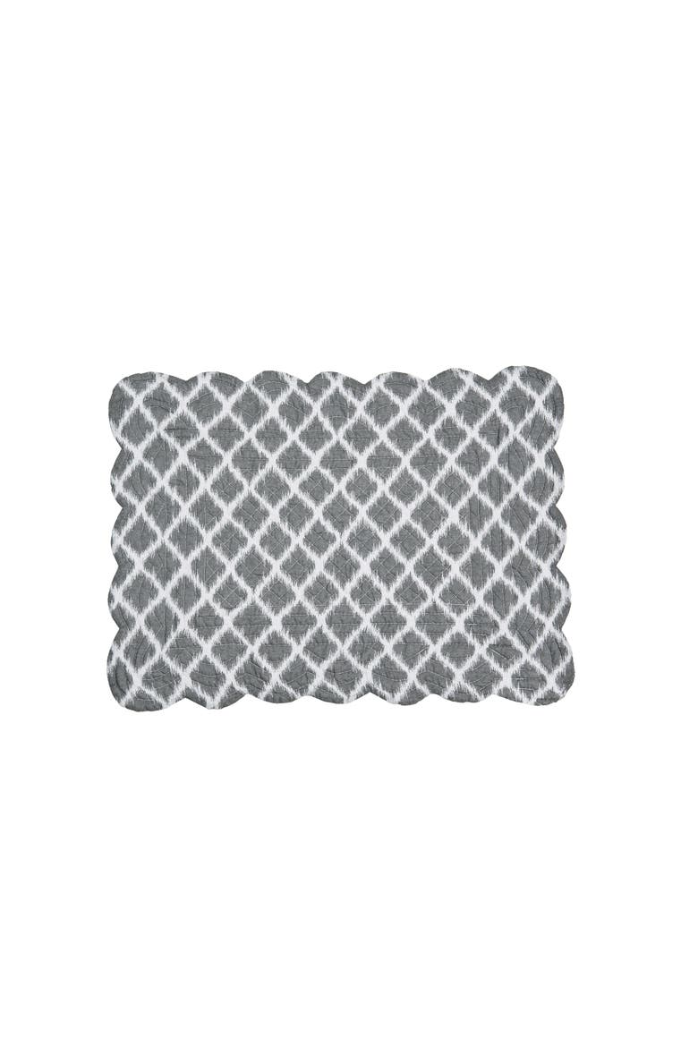 Heather Placemats, Set of 6, Alternate, color, Grey